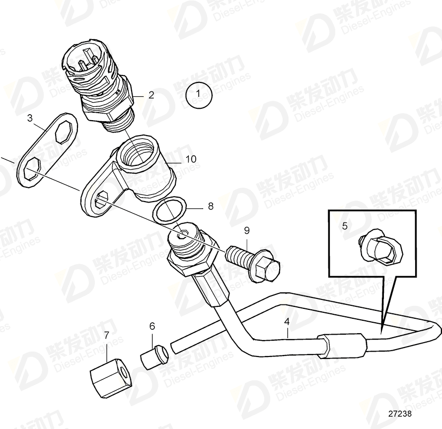 VOLVO Spacer plate 21808897 Drawing